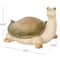 8" Cream & Green Magnesium Oxide Turtle Garden Sculpture